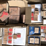 Ca. 815x Stempels op hout